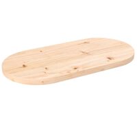 vidaXL Bordplate 60x30x2,5 cm heltre furu oval