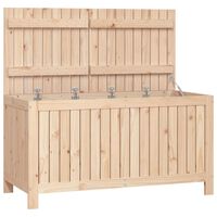 vidaXL Putekasse 121x55x64 cm heltre furu