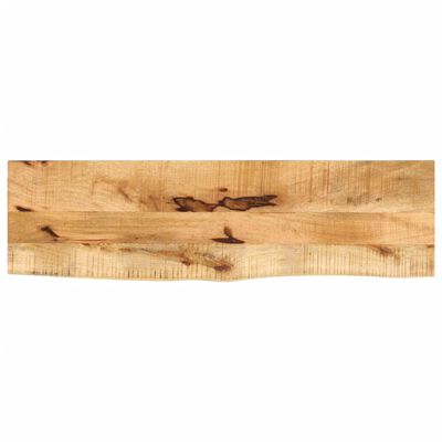 vidaXL Bordplate 110x40x3,8 cm naturlig kant grovt heltre mangotre