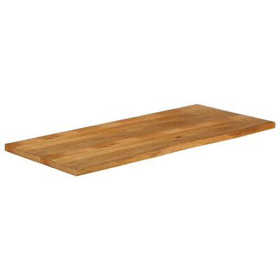 vidaXL Bordplate 140x60x2,5 cm naturlig kant heltre mango