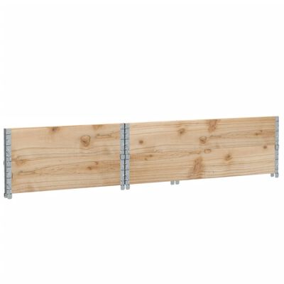 vidaXL Pallekarmer 2 stk 120x80 cm heltre furu