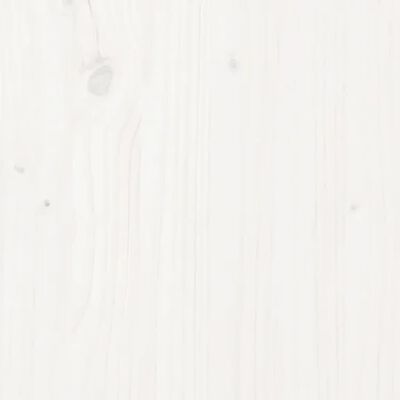 vidaXL Salongbord hvit 80x50x35 cm heltre furu