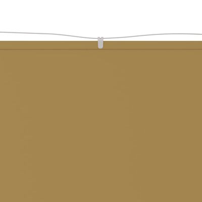 vidaXL Vertikal markise beige 100x360 cm oxfordstoff