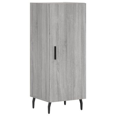 vidaXL Highboard grå sonoma 34,5x34x180 cm konstruert tre