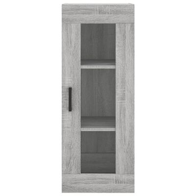 vidaXL Highboard grå sonoma 34,5x34x180 cm konstruert tre