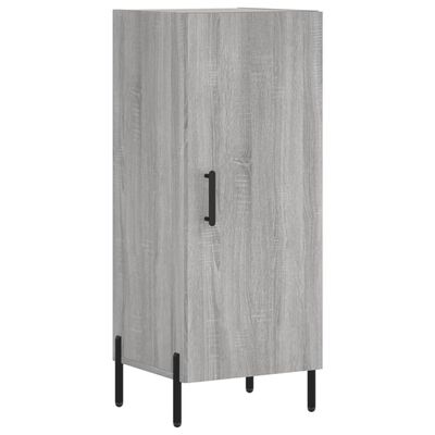 vidaXL Highboard grå sonoma 34,5x34x180 cm konstruert tre