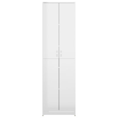 vidaXL Garderobe for gang høyglans hvit 55x25x189 cm konstruert tre