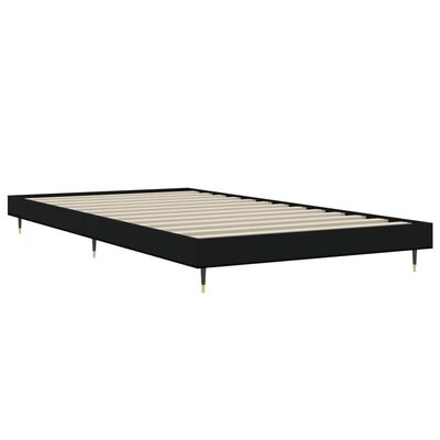 vidaXL Sengeramme svart 100x200 cm konstruert tre