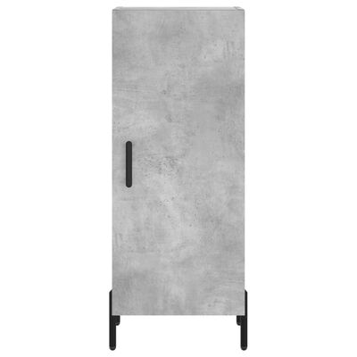 vidaXL Highboard betonggrå 34,5x34x180 cm konstruert tre