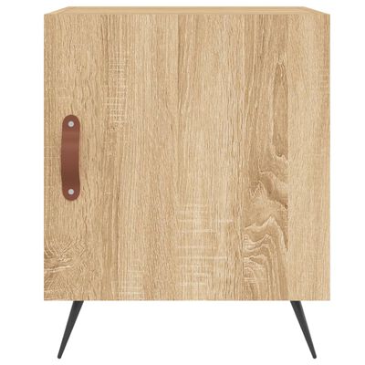 vidaXL Nattbord 2 stk sonoma eik 40x40x50 cm konstruert tre