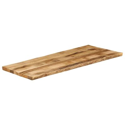 vidaXL Bordplate naturlig kant 140x60x3,8 cm grovt heltre mangotre