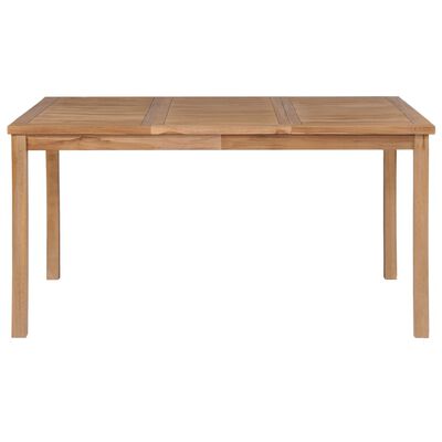 vidaXL Hagebord 150x90x77 cm heltre teak