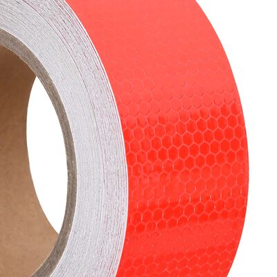 vidaXL Reflekterende tape rød 5 cm x 20 m PVC