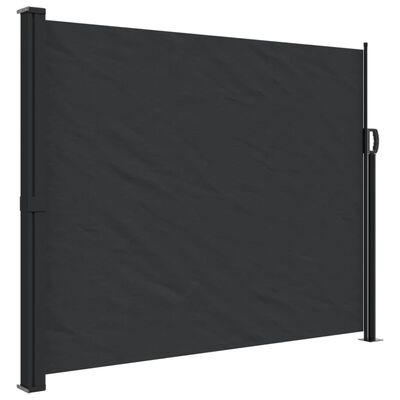 vidaXL Uttrekkbar sidemarkise svart 160x300 cm