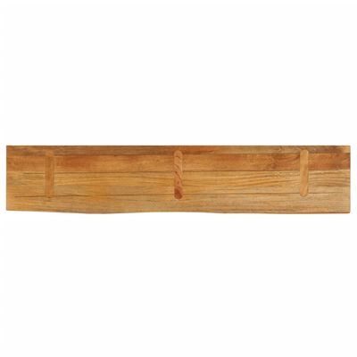 vidaXL Bordplate med naturlig kant 160x20x2,5 cm heltre mango