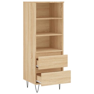 vidaXL Highboard sonoma eik 40x36x110 cm konstruert tre