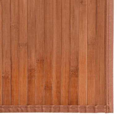 vidaXL Teppe rektangulær brun 100x300 cm bambus