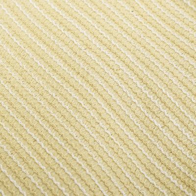 vidaXL Solseil 160 g/m² beige 2,5x2,5 m HDPE