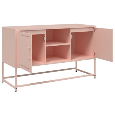 vidaXL TV-benk rosa 100,5x39x60,5 cm stål