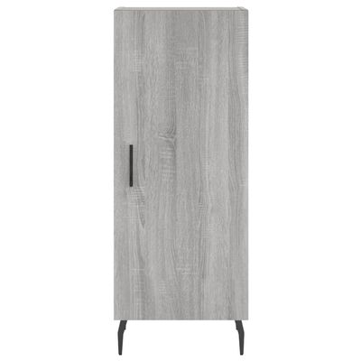 vidaXL Highboard grå sonoma 34,5x34x180 cm konstruert tre