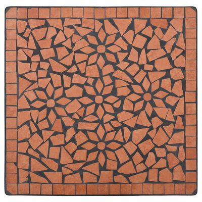 vidaXL Mosaikkbistrobord terrakotta 60 cm keramikk