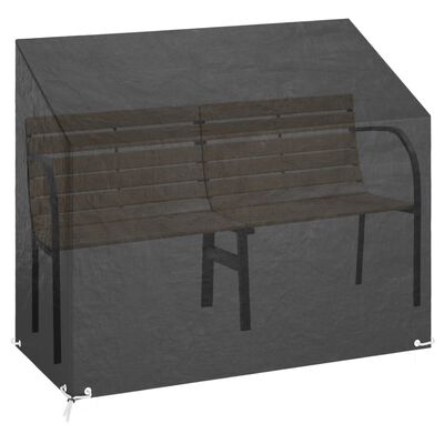 vidaXL Trekk til hagebenk 8 maljer 160x70x70/88 cm polyetylen