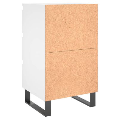 vidaXL Nattbord 2 stk hvit 40x35x69 cm konstruert tre