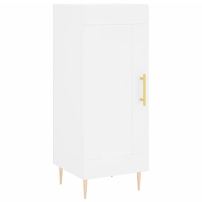 vidaXL Highboard hvit 34,5x34x180 cm konstruert tre