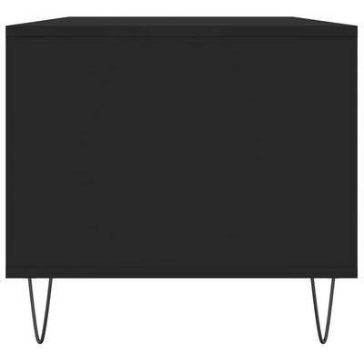 vidaXL Salongbord svart 90x49x45 cm konstruert tre