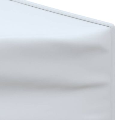 vidaXL Sammenleggbart festtelt med sidevegger hvit 2x2 m