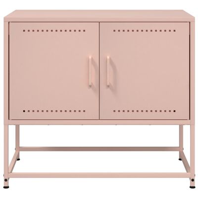 vidaXL TV-benk rosa 68,5x39x60,5 cm stål