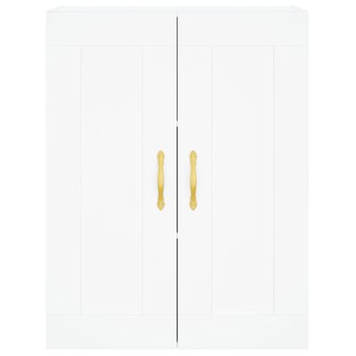 vidaXL Highboard hvit 69,5x34x180 cm konstruert tre