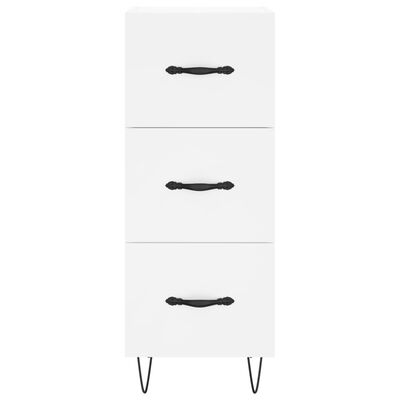 vidaXL Highboard hvit 34,5x34x180 cm konstruert tre