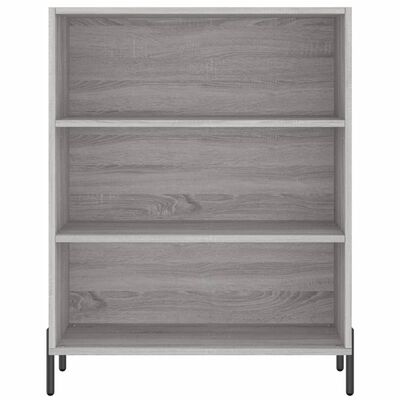 vidaXL Highboard grå sonoma 69,5x34x180 cm konstruert tre