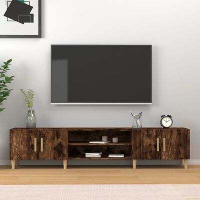 vidaXL TV-benk røkt eik 180x31,5x40 cm konstruert tre