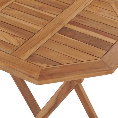 vidaXL Sammenleggbart hagebord 60x60x75 cm heltre teak