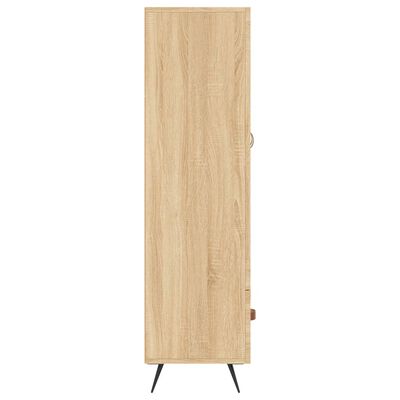 vidaXL Highboard sonoma eik 69,5x31x115 cm konstruert tre