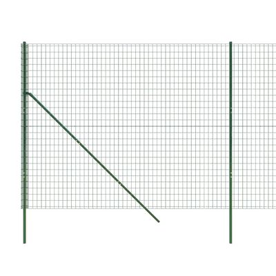 vidaXL Nettinggjerde grønn 1,8x10 m galvanisert stål