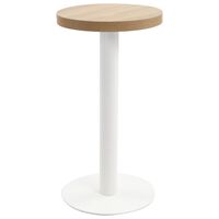 vidaXL Bistrobord lysebrun 40 cm MDF