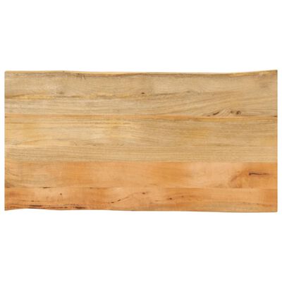 vidaXL Bordplate 100x60x3,8 cm naturlig kant heltre mango