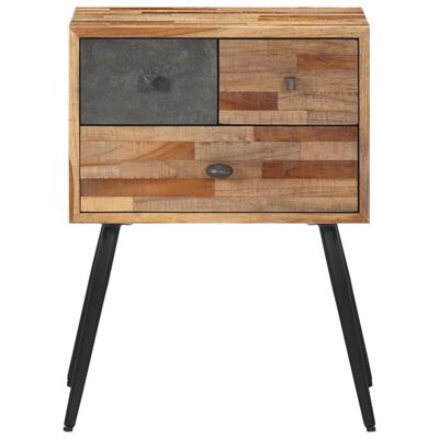 vidaXL Nattbord 47x31,5x60 cm heltre teak