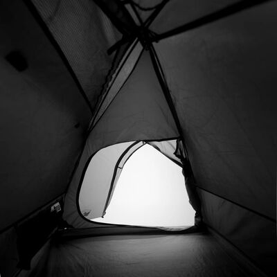 vidaXL Kuppeltelt for camping 3 personer hvit blendingsstoff vanntett