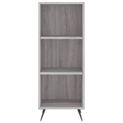 vidaXL Highboard grå sonoma 34,5x34x180 cm konstruert tre