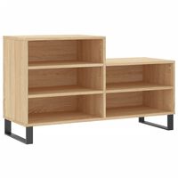 vidaXL Skoskap sonoma eik 102x36x60 cm konstruert tre