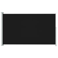 vidaXL Uttrekkbar sidemarkise 180x300 cm svart