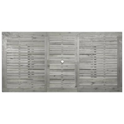 vidaXL Utendørs spisebord (150-200)x100x75 cm heltre akasie