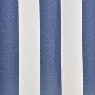 vidaXL Markiseduk blå og hvit 4 x 3 m (ramme ikke inkludert)