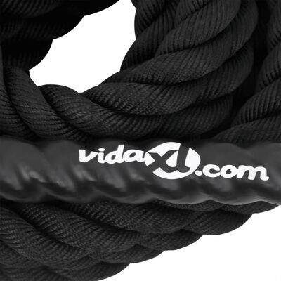 vidaXL Kamptau svart 9 m 6,8 kg polyester