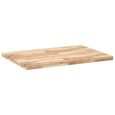 vidaXL Bordplate ubehandlet 120x70x4 cm heltre akasie