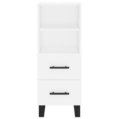 vidaXL Highboard hvit 34,5x34x180 cm konstruert tre